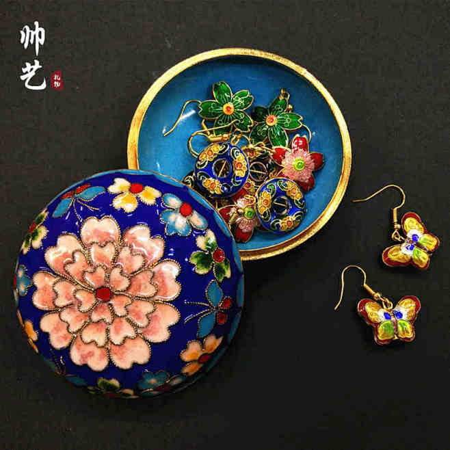 景泰蓝首饰盒手镯传统手工艺品中国特色工艺品出国外事礼品礼物tmall