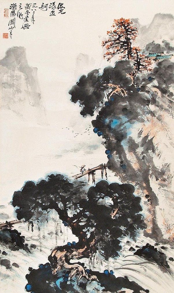 国画大师关山月山水画作品集锦