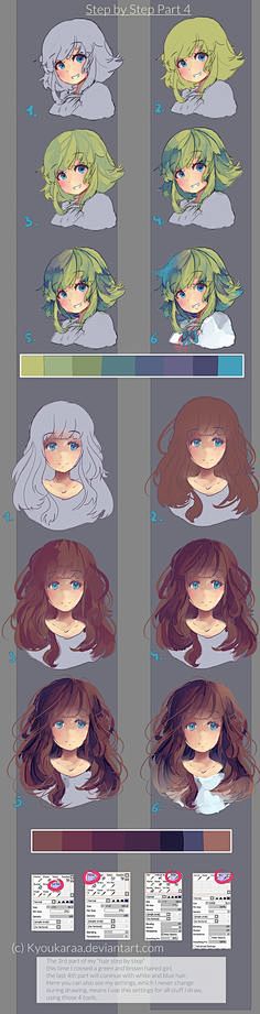 头发的画法br原画教程插画教程原画插画教程头发