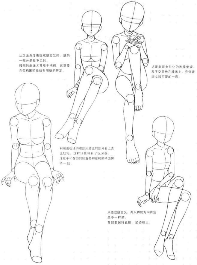 漫画手绘教程人物身体