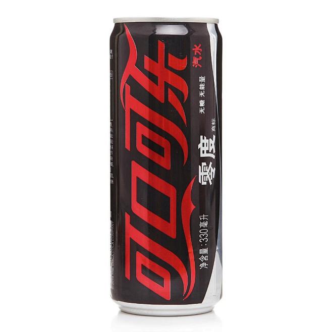 零度可口可乐无糖摩登罐装330ml价格图片评测中粮我买网