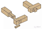 110种常见榫卯结构肩榫接合多种