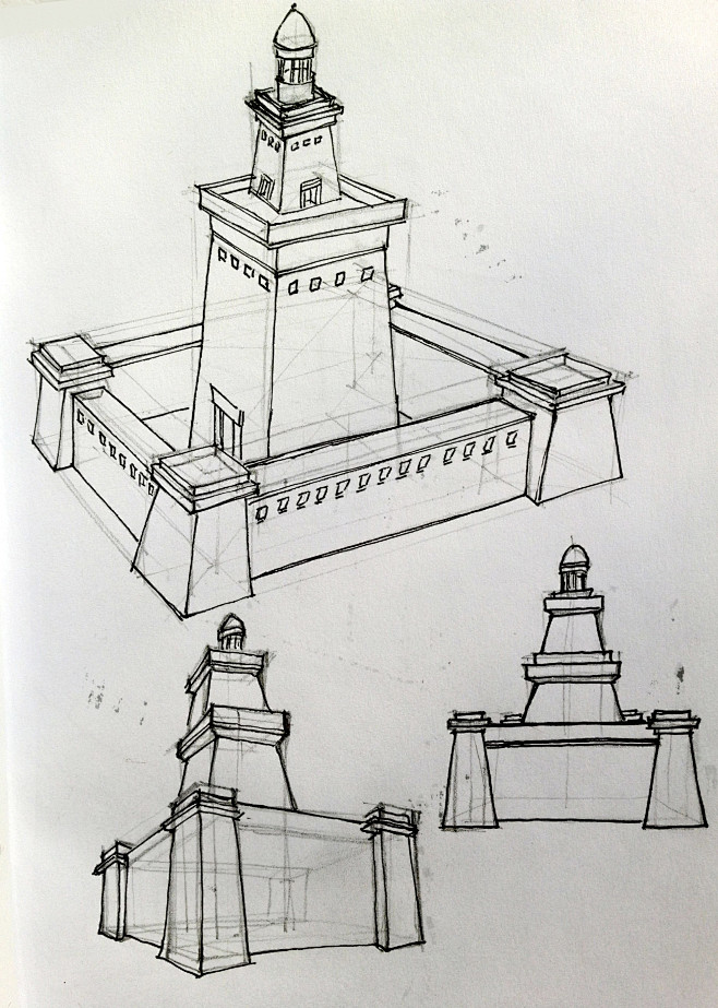 建筑线稿11