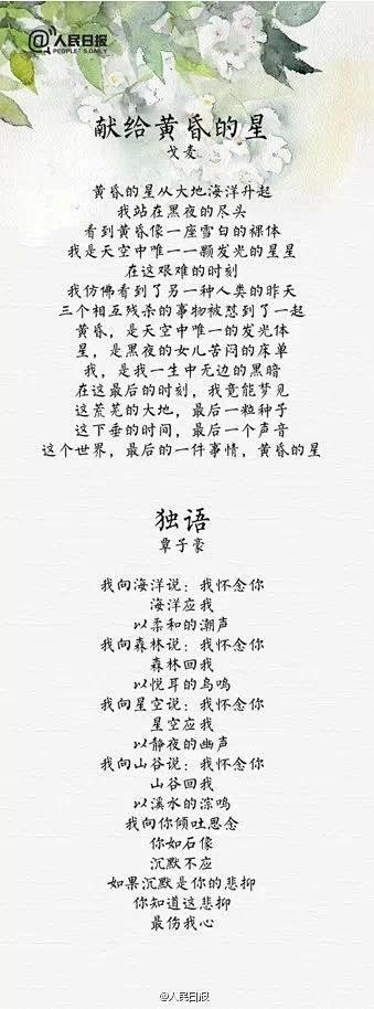 十四首经典中国现代诗体悟现代诗歌意境之美熟读于心美不胜收