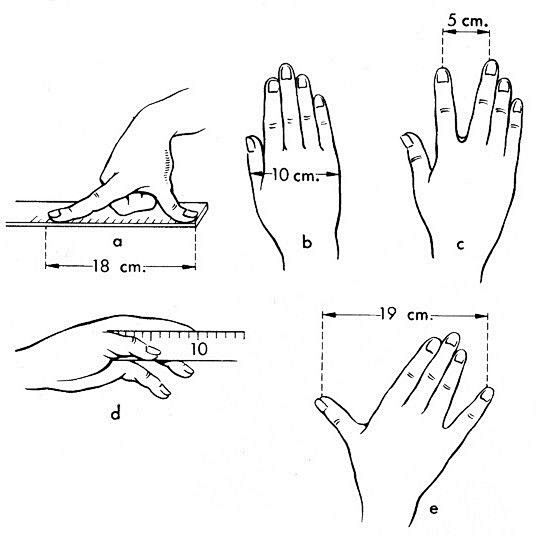 人体手掌的各种姿势尺寸人体工程学设计参考