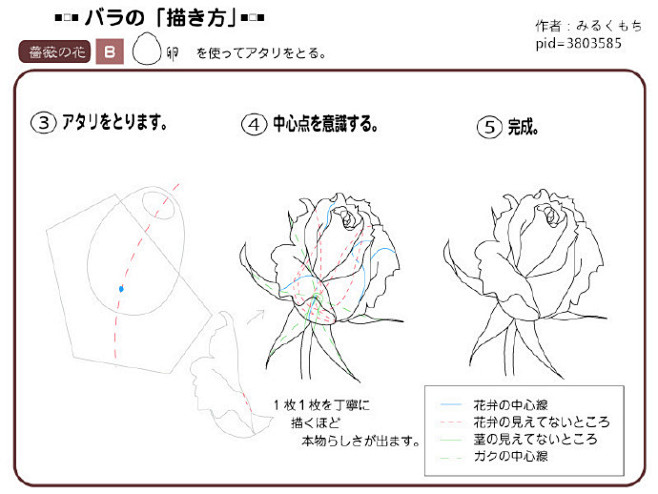 sai资源库动漫蔷薇花画法参考白色情人节分享绘师みるくもち的一组