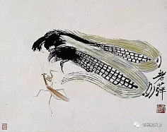 点墨中国:国画齐白石-花瓣网|陪你做生活的设计师 齐白石 玉米蝈蝈
