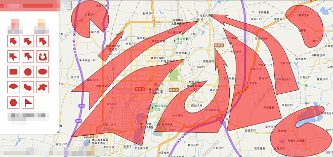 arcgisjs版军事标绘图燕尾箭头钳击箭头集结地扇形等自定义图形cp45