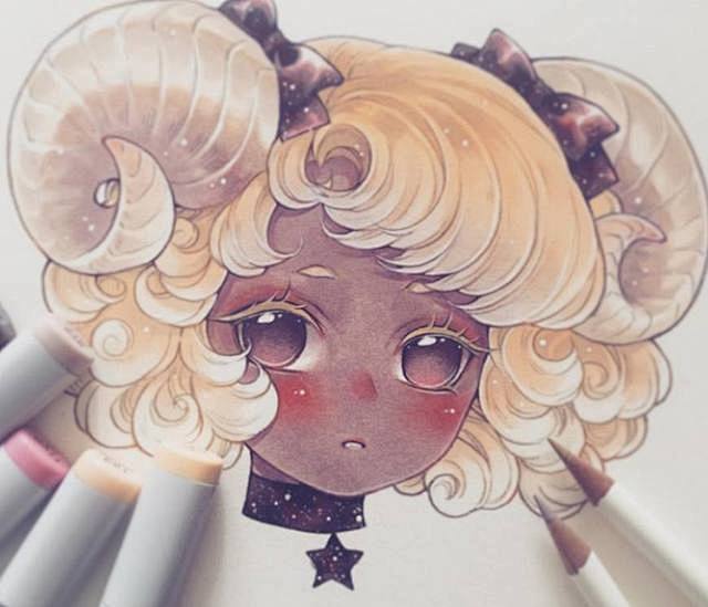 外国插画大师的十二星座马克笔手绘每一幅作品都闪闪亮太美了