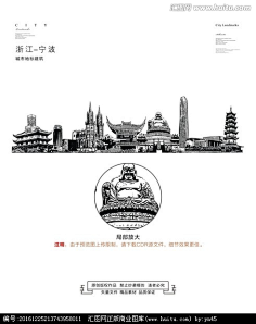 沈阳标志性建筑 沈阳城市手绘 沈阳城市线描稿 沈阳城市版画 沈阳