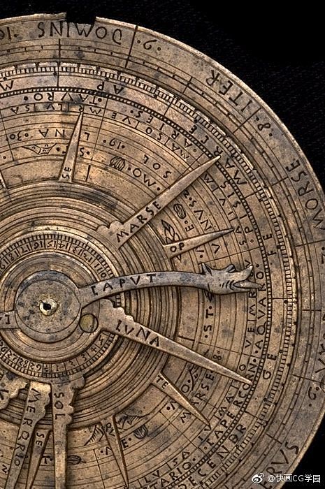 绘画资料参考星盘是古代天文学家占星师和航海家用来进行天文测量的