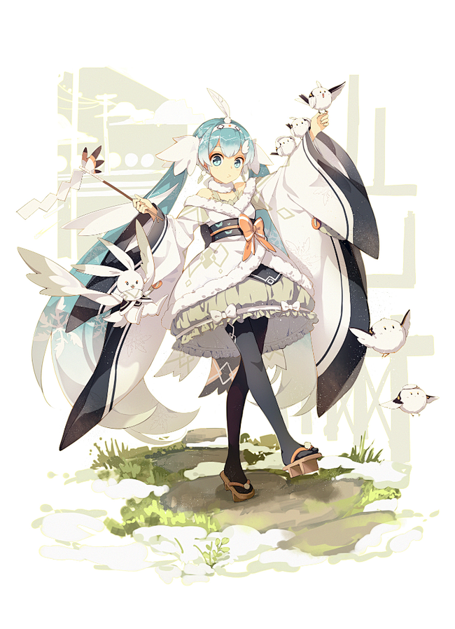 vocaloid同人图插画壁纸snowmiku2018衣装半次元第一中文cos绘画小说