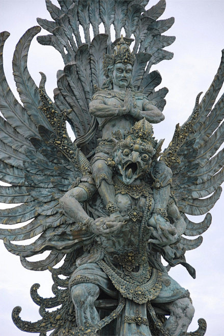 【vishnu riding garud.
