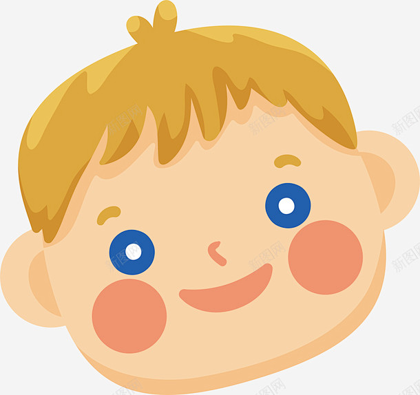 卡通 可爱婴儿头像 图标 奶瓶 妇幼 婴儿车 小孩 幼儿 手绘 涂鸦 物品
