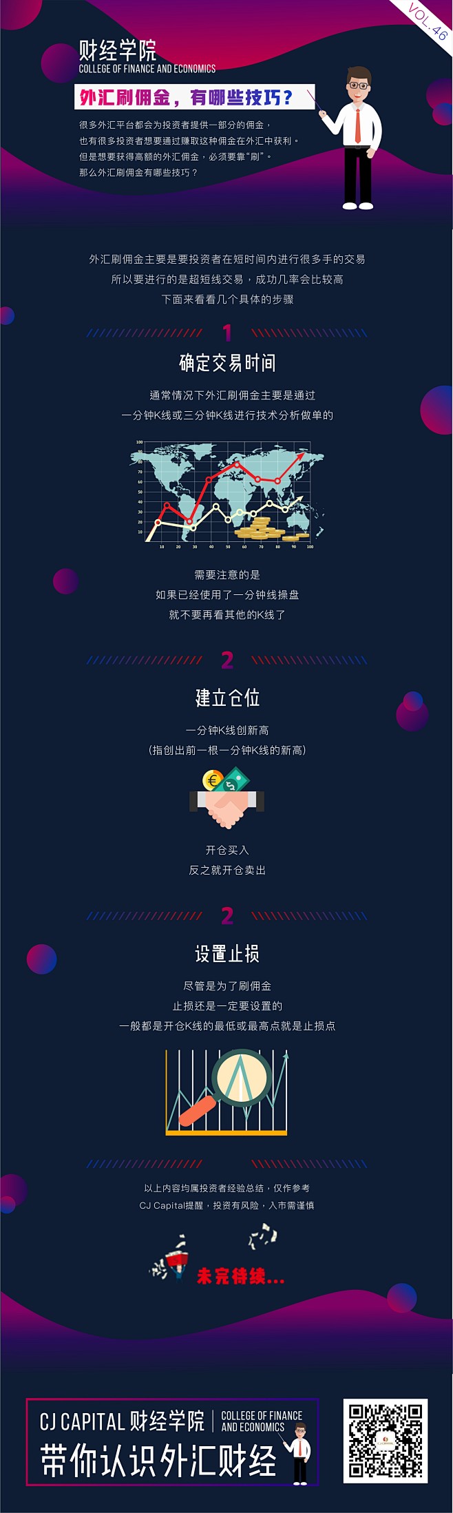 一周财经长图排版数据图财经知识财经学院渐变