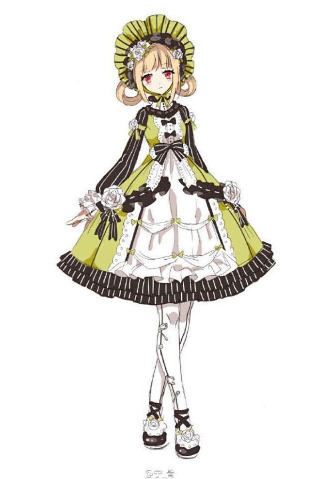 pixiv p站 二次元服装教程 动漫服装 游戏人设