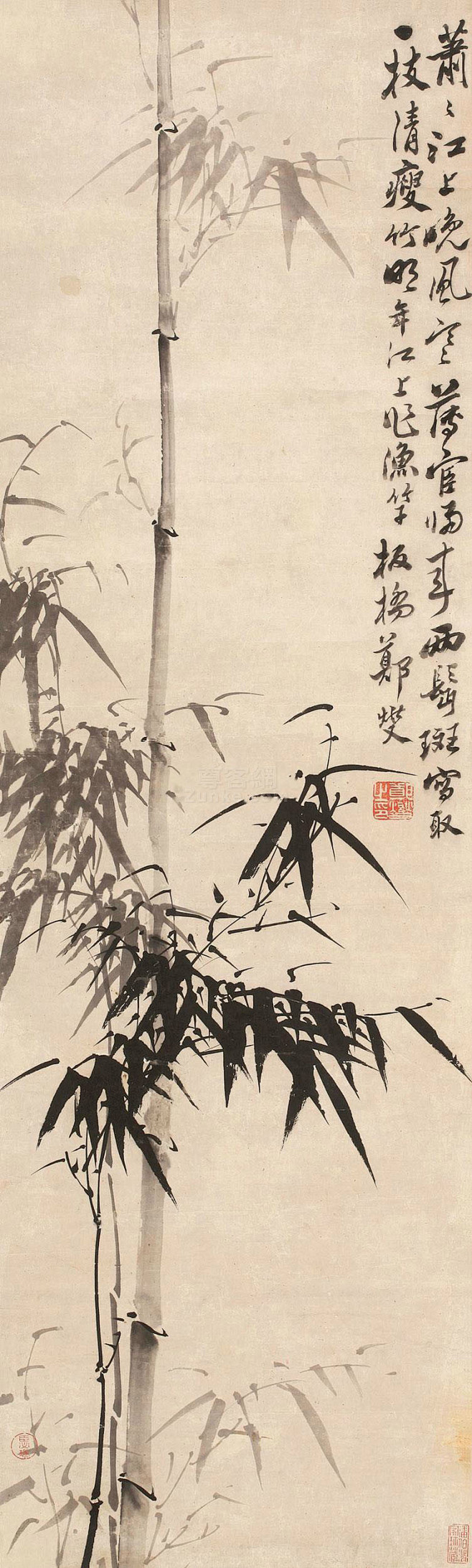 郑板桥国画竹子