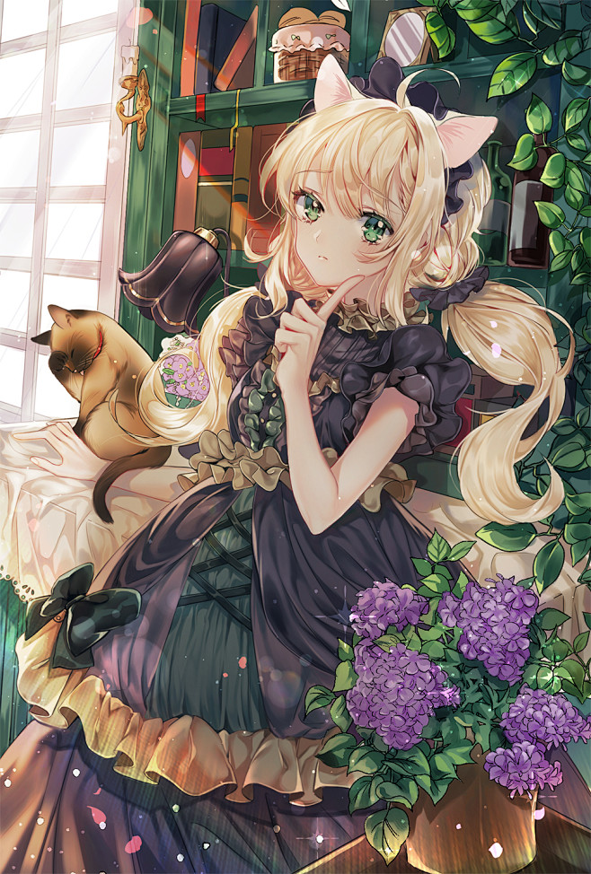 校园封面底图美少女动漫可爱萌