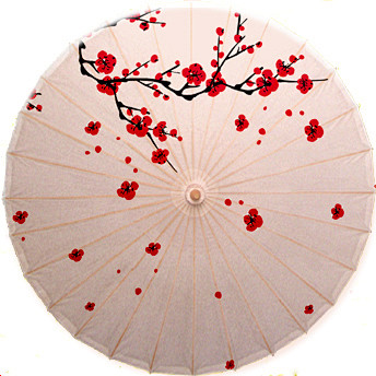 国庆油纸伞画图片