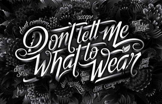 daniloureiro酷炫的黑板报字体设计