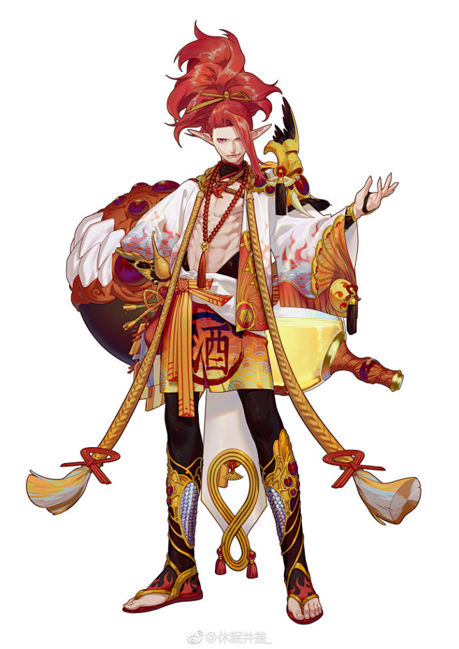 阴阳师手游百绘罗衣酒吞童子网易阴阳师手游阴阳师手游同人帐