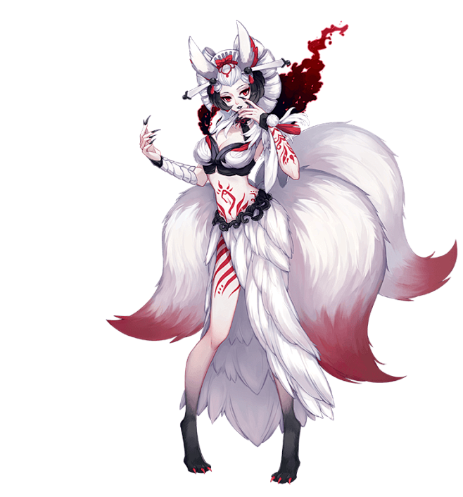 《阴阳师》手游式神录_式神三尾狐_三尾狐.