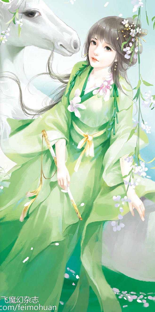 指尖糖作品古风手绘插画