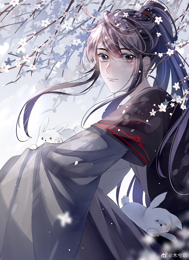 78魔道祖师木兮霜作品魏婴魏无羡古风美男手绘tv动画小说同人插画