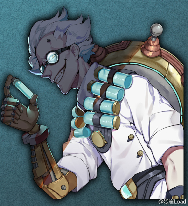 守望先锋守望先锋万圣节惊魂狂鼠博士画完了来药不能停