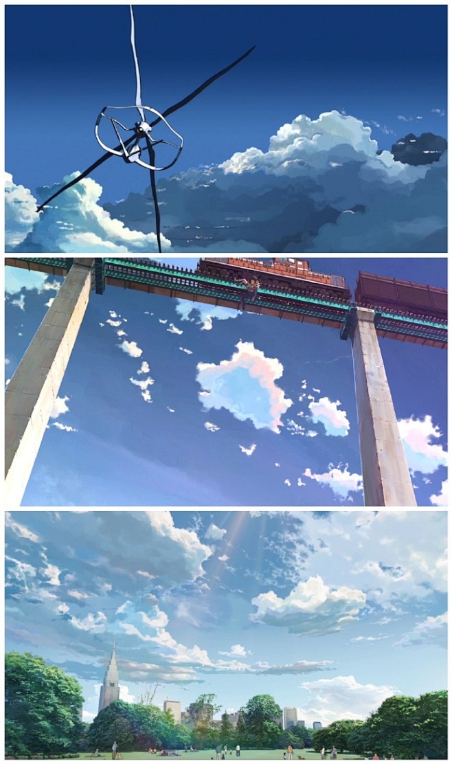 新海诚笔下的天空纯净美好