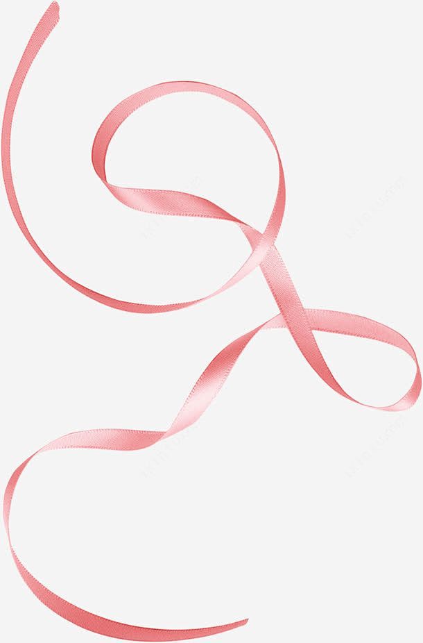 粉红色的丝绸丝带效果高清素材免抠设计图片页面网页平面电商创意素材