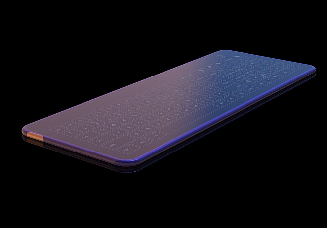 易清洁防水键盘触控键盘科技键盘创新键盘玻璃键盘触摸键盘办公键盘