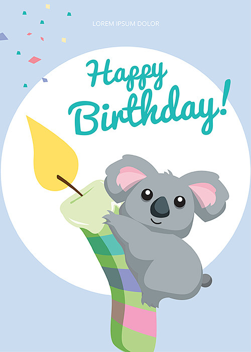 点击图片可进入下载源文件卡通贺卡q版小动物生日贺卡礼物日韩可爱