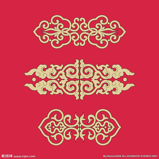 中式传统云纹花纹模板下载,中国风花纹 中式古典 花卉 图腾 纹理,中式