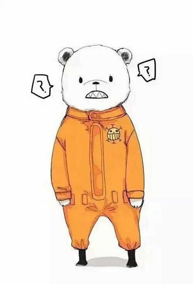 海贼王#罗#红心海贼团的熊#萌萌哒啊.