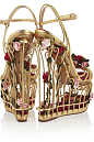 Dolce & Gabbana Rose Embellished  Cage Sandals €3,950 Fall 2013 D&G #Wedges #Shoes
