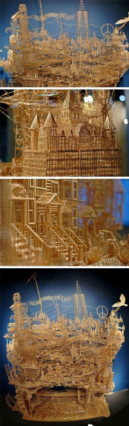 立体构成10万根牙签