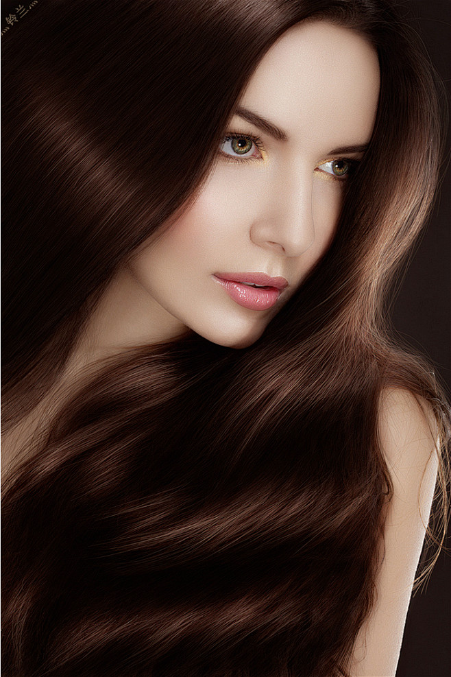 创意人物头发海报美女头发图片健康飘逸人物秀发素材图片欢迎关注花瓣