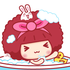 摩丝摩丝洗澡表情动漫卡通表情摩丝摩丝mocmoc可爱