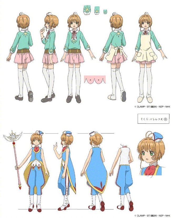 tv动画魔卡少女樱透明牌篇小樱的服装设定图更新67676767
