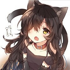 黑发猫耳娘图片