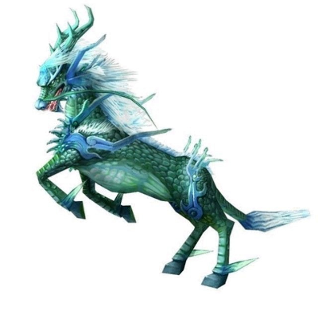 上古异兽之神兽水麒麟蛮荒万载寒潭所出性喜吞噬妖物能御万水震慑群妖