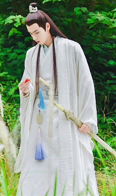 古装白衣翩翩美少年