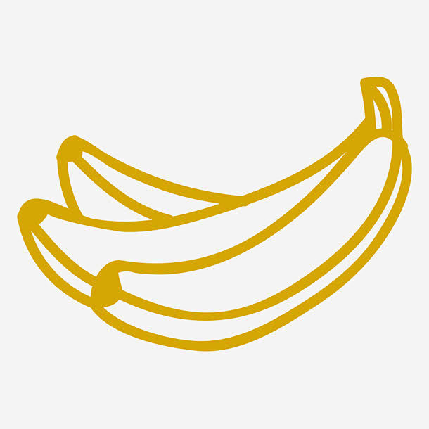 手绘卡通简笔画香蕉高清素材卡通手绘水果简笔画简笔画香蕉简笔画香蕉