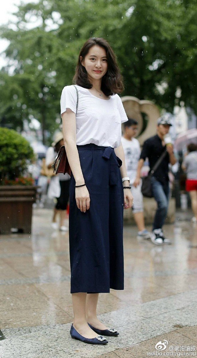 杭州街拍雨天靓点