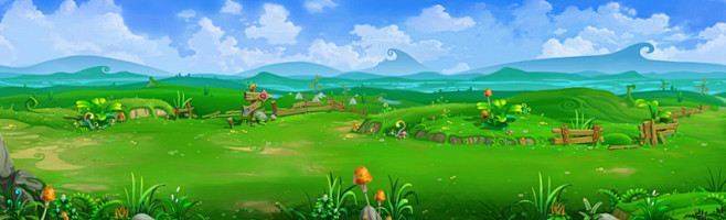 精灵游戏场景原画