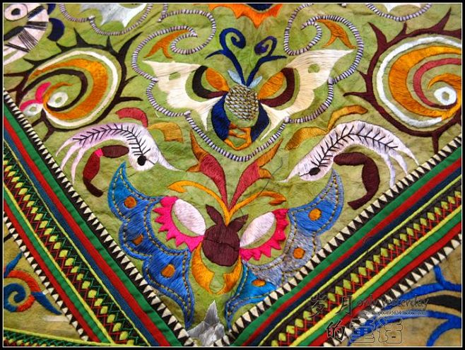 老绣衣苗族百鸟衣板丝绣201206zcy淘宝网