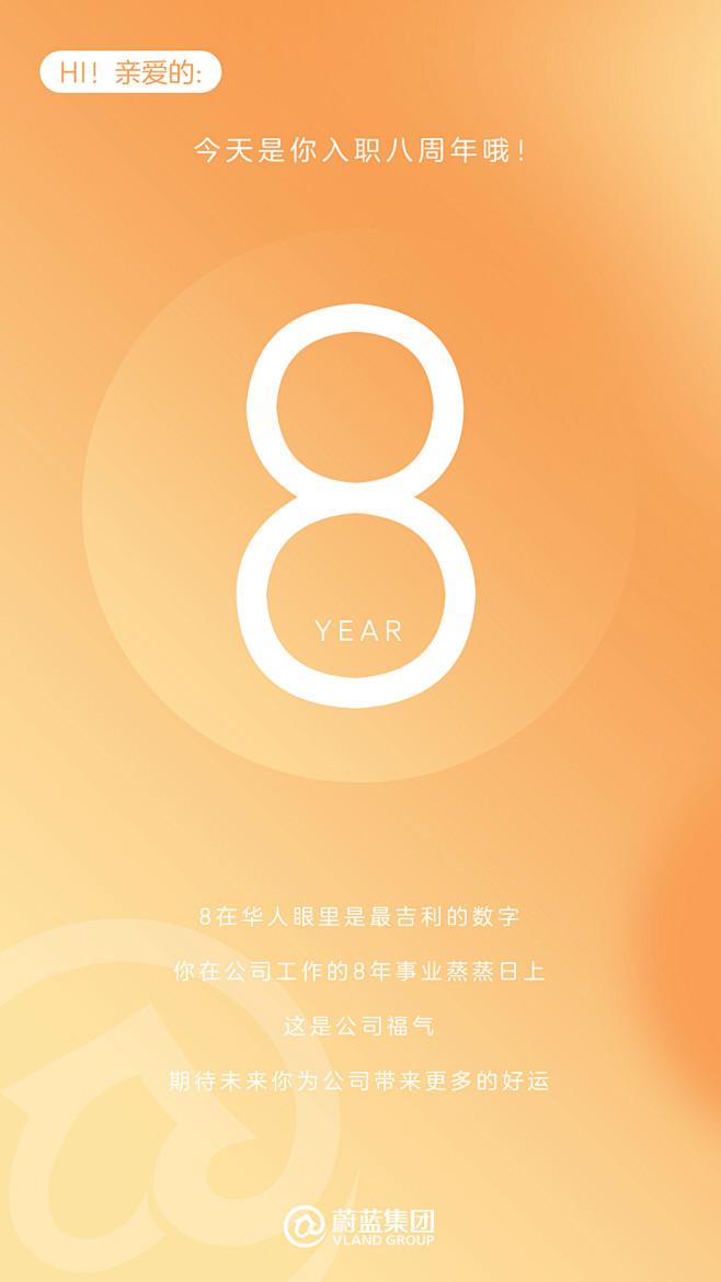 入职周年海报八周年