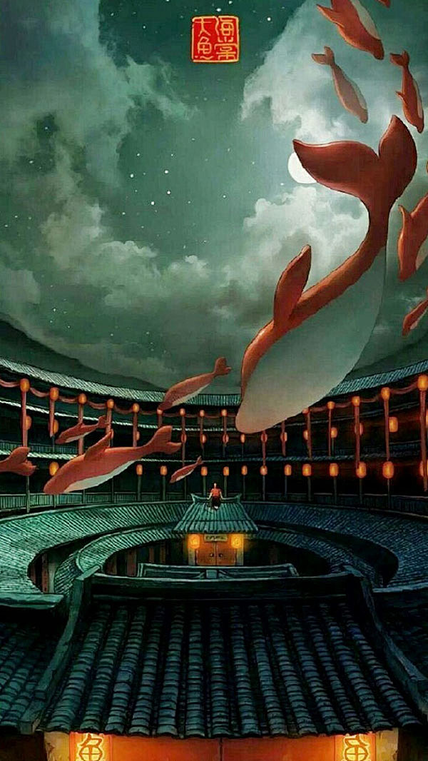 北冥有鱼其名为鲲大鱼海棠壁纸