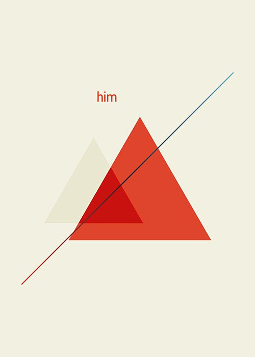 三角构图的创意海报设计